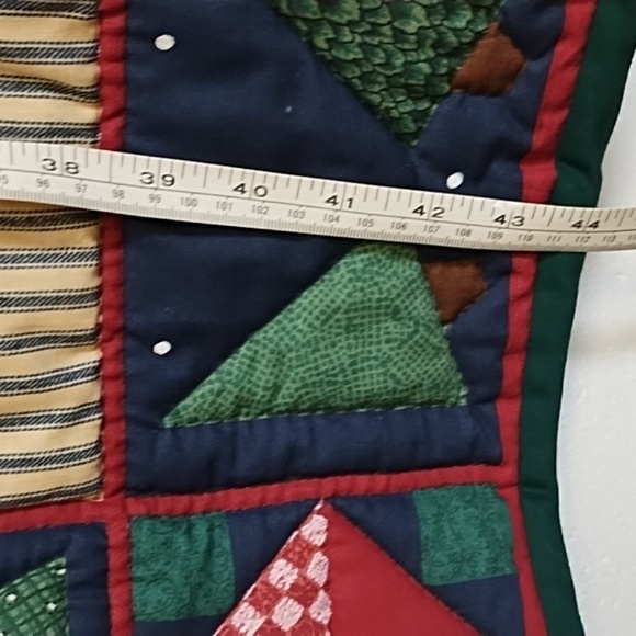 Winter Wonderland Quilted Blanket Wall Hanging Sled Snowmen 35'WX44"L - Picture 7 of 13